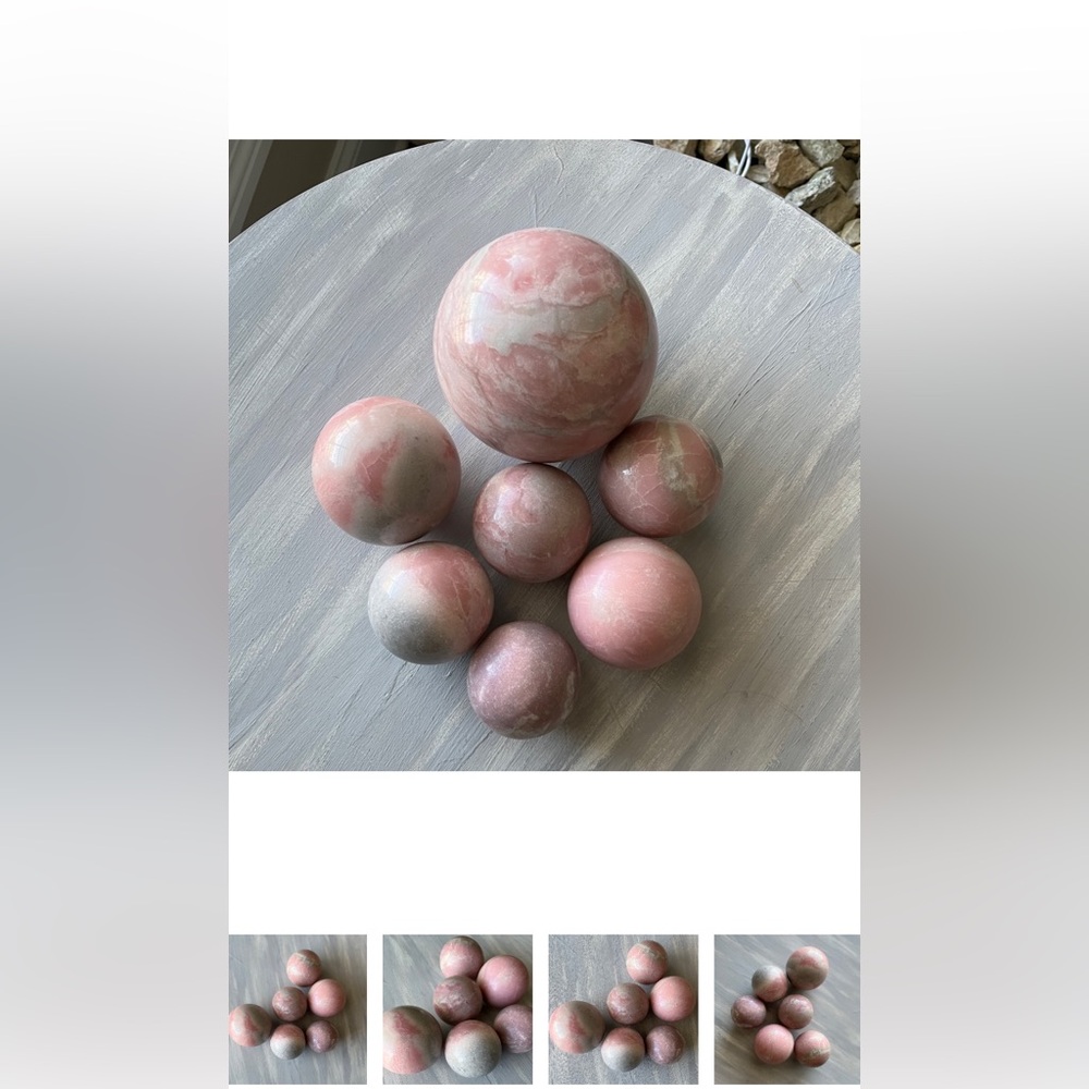 Pink opal sphere